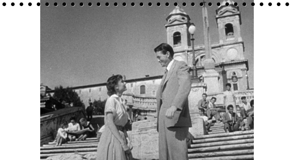 Audrey Heburn and Gregory Peck in Roman Holiday trailer 2